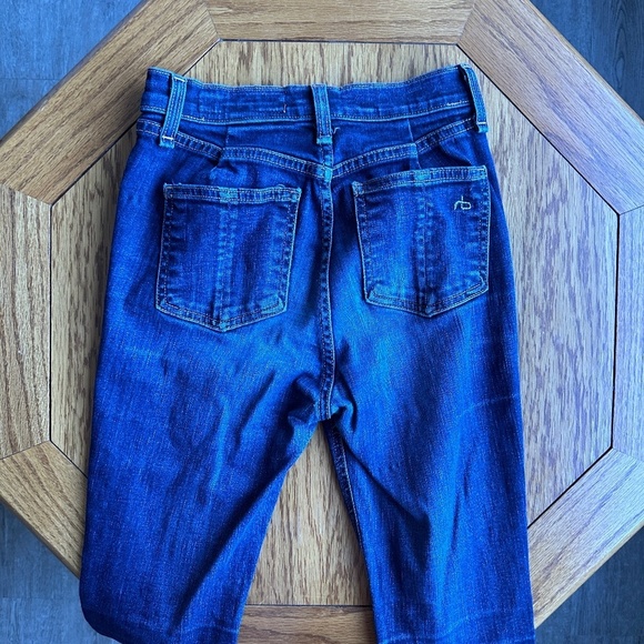 *RAG & BONE* Dark Wash Justine Skinny Cutoff Jeans Size 25 - Picture 5 of 9